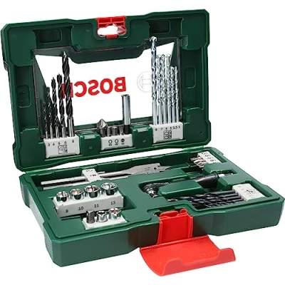Immagine di Bosch Set Da 41 Pezzi Di Punte E Bit V Line In Titanio , Con Avvitatore Ad Angolo, Per Legno, Pietra Metallo, Accessori Utensili Foratura Avvitamento