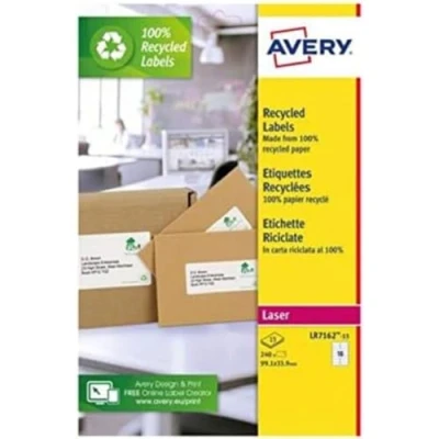 Immagine di Avery LR7167 100 etichette per pacchi, 199,6 x 289,1 mm, permanenti, 1 etichetta foglio, confezione