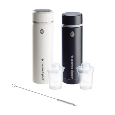 Immagine di Tommee Tippee Set GoPrep Formula Feed Maker: prepara il biberon perfetto in 2 minuti, portatile, bottiglia fredda con display digitale a LED per controllare la temperatura
