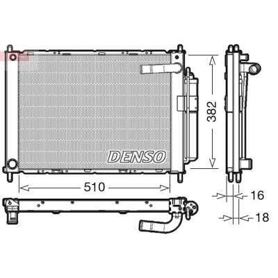 Immagine di Denso drm46101 modulo Radiatore più Condensatore