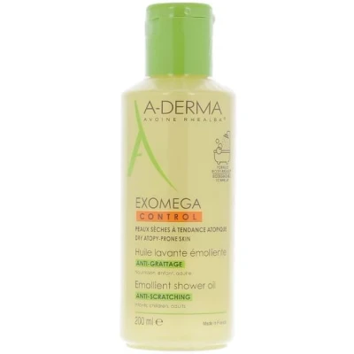 Immagine di A Derma Exomega Control Olio Detergente Emolliente 200 ml Lenisce il prurito deterge e nutre la pelle