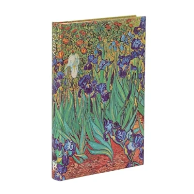 Immagine di Paperblanks Diari a copertina rigida, Iris di Van Gogh, Mini, Righe, Chiusura con Fascia Elastica