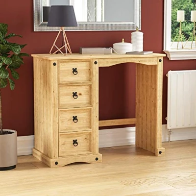 Immagine di Marchio Amazon Movian Tavolo da toeletta Corona, in legno di pino massiccio, 47 cm x 100 84 (LxPxH)