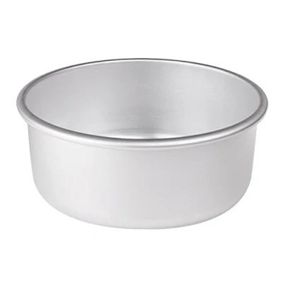 Immagine di Pentole Agnelli Linea Pasticceria e Pizza Tortiera Conica in Alluminio con Orlo (H 8 Cm), Argento, 16 cm