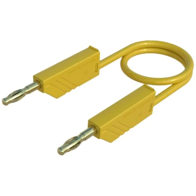 Immagine di SKS Hirschmann MLN 200/2,5 GE Cavo di misura Spina a banana 4 mm 2.00 m Giallo 1 pz.