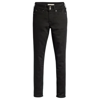 Immagine di Levi&#039;s 711 Double Button Jeans, Soft Black, 26W x 30L Donna