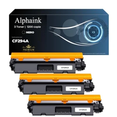 Immagine di alphaink 3 Toner Compatibile CON HP 94A CF294A per stampanti LASERJET PRO M118 M118DW M148 M148DW M148FDW M149 M149FDW (1200 copie l&#039;uno) CHIP (3 Neri)