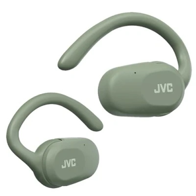 Immagine di JVC HA NP40T G, cuffie Nearphones True Wireless Open Ear con ganci per l&#039;orecchio Pivot Motion, magnete al neodimio da 16 mm, Bluetooth 5.4, 26 ore di riproduzione Verde