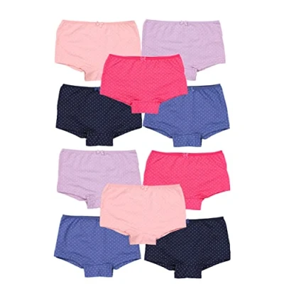 Immagine di TupTam Set di 10 Mutandine Bambina Cotone Ampia Scelta Colori e Design, Unicorno/Blu/Grafite/Grigio/Rosa, 116 122