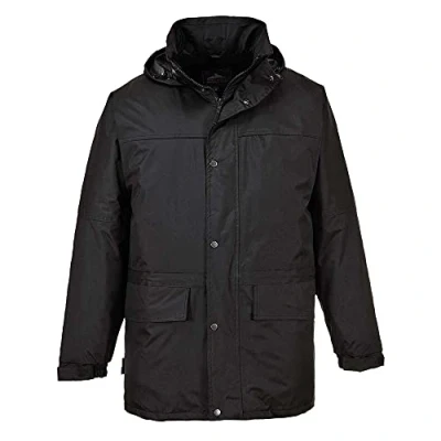 Immagine di Portwest S523BKRM Giacca Oban Impermeabile Foderata in Pile, Nero, M