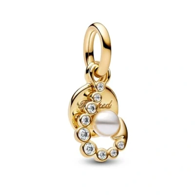 Immagine di Pandora Braccialetto con pendenti Oro/Bianco 763891C01