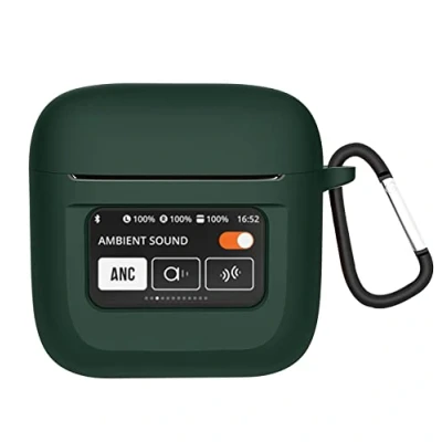 Immagine di GIOPUEY Cover Compatibile con JBL Tour PRO 2, Cilicone Custodia, Ultrasottile Case Cover, Antiurto, Resistente ai Graffi Verde Militare