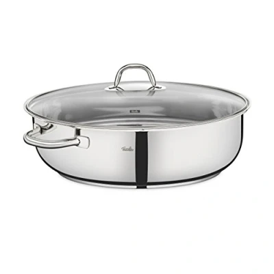 Immagine di Fissler Pentola in Acciaio Inossidabile per Cottura a Induzione, Argento, 45,0 x 36,5 14,5 cm