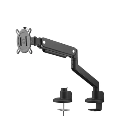 Immagine di One For All Solid Single black Supporto da tavolo per monitor 33 cm (13) 88,9 (35) Nero Regolabile in altezza, Inclinabile + girevole, Girevole