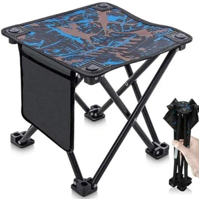 Immagine di Sgabello Campeggio, Xndryan Portatile Pieghevole Leggero Piccola Sedia Da Pesca Sgabelli Campeggio per Picnic, Pesca, Viaggi e Trekking
