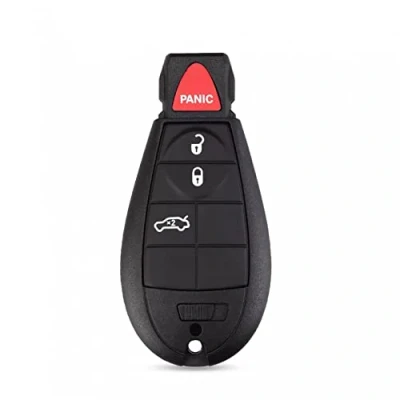 Immagine di 4 pulsanti telecomando chiave dell&#039;automobile Shell Case Cover Fob sostituzione Accessorie per Chrysler Jeep Cherokee Grand Dodge Durango Caravan Dart