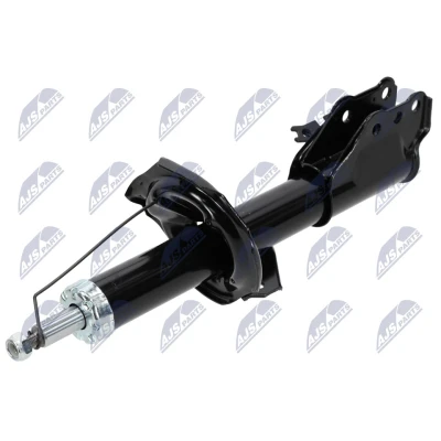 Immagine di NTY A MZ 008 Ammortizzatore Assale anteriore Dx pressione del gas doppio tubo tipo McPherson Spina superiore, Collare inferiore