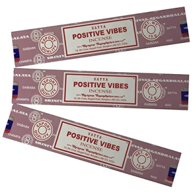 Immagine di Satya Nag Champa Incense Sticks Positive Vibes Pack of 3 (15 Gram Each)