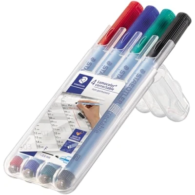 Immagine di Staedtler Penna per lucidi da proiezione Lumocolor 305M WP4 1 Assortito (selezione del colore non possibile)