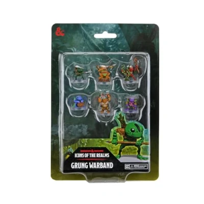 Immagine di D&amp;D Icons of The Realms: Grung Warband. 6 Piece Pre Painted Miniature Set Dungeons &amp; Dragons