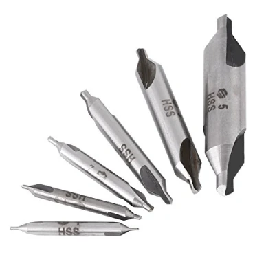 Immagine di 6pcs 1/1.5/2/2.5/3/5mm 60 gradi punte HSS Center trapano centraggio per ferro acciaio rame alluminio