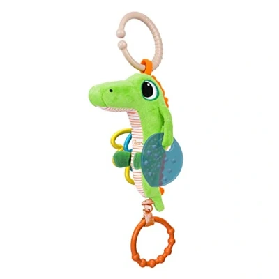 Immagine di Chicco Sonaglio Vibrante Coccodrillo, con Anello Universale per Passeggini e Carrozzine, Attività Manuali in Plastica, Effetto Vibrazione, Gioco Sensoriale, Giochi Bambini 3 24 Mesi