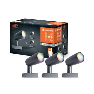 Immagine di LEDVANCE SMART+ GARDEN Spot MULTICOLOR 3 4058075478497 Lampada da parete a LED