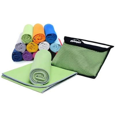 Immagine di gipfelsport Asciugamano Microfibra Verde 1x M(110x50cm)