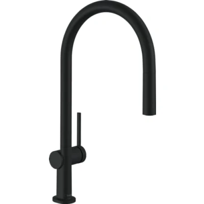 Immagine di hansgrohe Talis M54 Miscelatore cucina monocomando 210, bocca d&#039;erogazione estraibile, 1 getto, nero opaco, 72802670