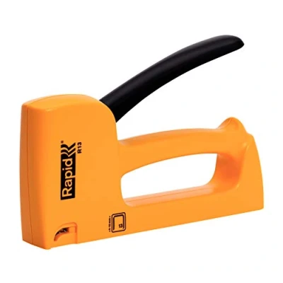 Immagine di Rapid R13 Graffatrice Manuale per Graffette n. 13, Dotata di Impugnatura Ergonomica e Parti Interne in Acciaio, Adatta a Lavorare con Tessuti Tappezzeria
