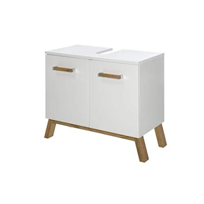 Immagine di Schildmeyer Meyer sottolavabo 2 Ante, placca di Legno, 65 x 35 24 cm, Colore: Bianco