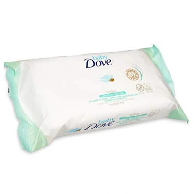 Immagine di Dove Salviette per bambini, umidità sensibile, 50 pezzi (confezione da 3)