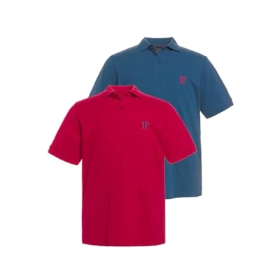 Immagine di JP1880 2ERPACK Seitenschlitze Regular FIT Polo, Uomo, Taglia: 7XL, Magenta