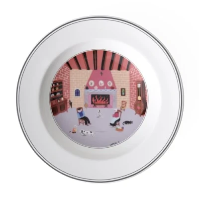 Immagine di Villeroy &amp; Boch Design Naif Piatto Fondo Camino, Porcellana, Bianco, 21 cm