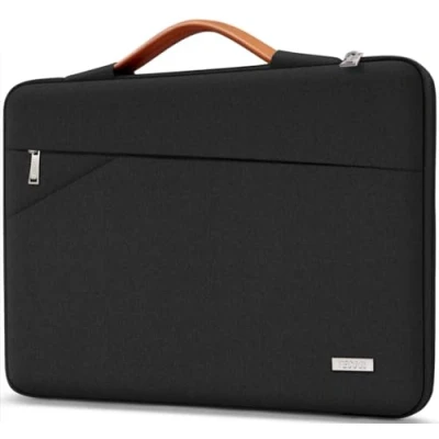 Immagine di TECOOL Custodia PC Portatile 13,3 Pollici per MacBook Air Pro 13 M1 M2 2022 2012, 13,3&#039;&#039; Acer HP Lenovo Dell, 14 2021 2023, 13,5 Surface Laptop Borsa Sleeve, Nero