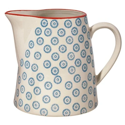 Immagine di Bloomingville Bricco del latte Emma lattiera de gres colorato Ø 11,5 x H 12,5 cm, blu, Ceramica Gres, Capacità 700 ml