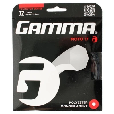 Immagine di Moto 17G Tennis String Black by Gamma