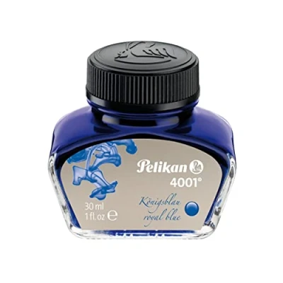Immagine di Pelikan 301010 Inchiostro Stilografico 4001, Flacone Da 30 Ml, Colore Blu Royal