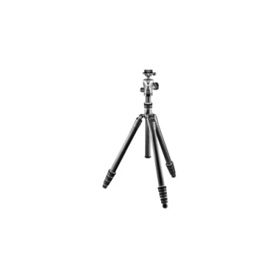 Immagine di Gitzo GK2545T 82QD Traveler Kit Treppiede con Testa a Sfera Centrale Pro, Compatto, Ripiegabile e Leggero, Colonna Corta per Inquadrature Raso Terra Inclusa, Serie 2, 4 Sezioni, Fibra di Carbonio