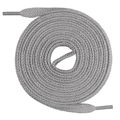 Immagine di Mount Swiss© Premium Lacci da scarpe piatti, 1 paio, in 100% cotone, resistenti agli strappi, larghezza 7 mm, lunghezza 45 200 cm., Adulti (unisex), Grau, 70 cm