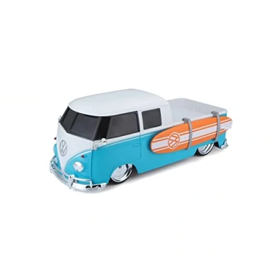 Immagine di Maisto VW T2 Pick up Surf Auto telecomandata in Scala 1:16, Colore Blu, 82708