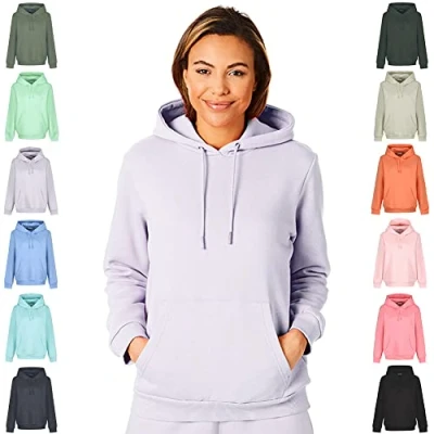 Immagine di Light and Shade LSLSWT005 Top in Felpa con Cappuccio Super Soft Touch Loungewear da Donna, Lavanda, M