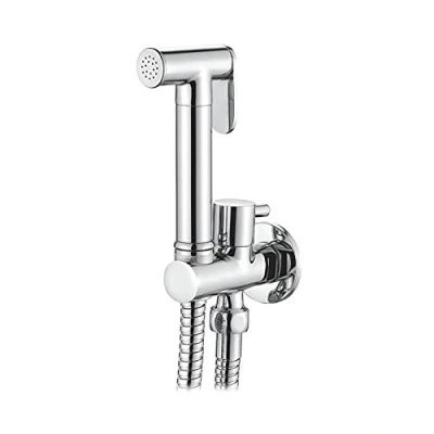 Immagine di Ibergrif M22015R Kit Doccetta Incasso per WC e Bidet, con Supporto Flessibile, Acqua Fredda, Cromo