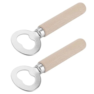 Immagine di Westmark 2 apriscatole per tappi a corona, lunghezza 14,1 cm, legno/acciaio, Woody, marrone chiaro/argento, 100822E3