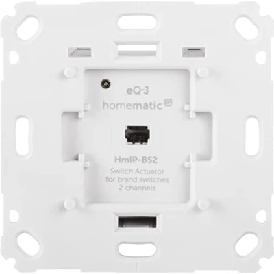 Immagine di Homematic IP Smart Home 156757A0 Switch Actuator for Brand 2 Switches, Lights, Energy Saving
