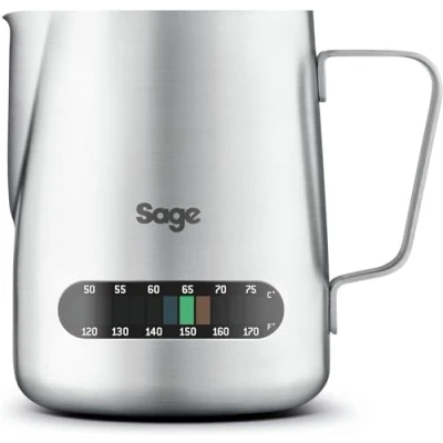 Immagine di Sage Temp Control Milk Jug Brocca per latte con termometro integrato Acciaio Inox Spazzolato