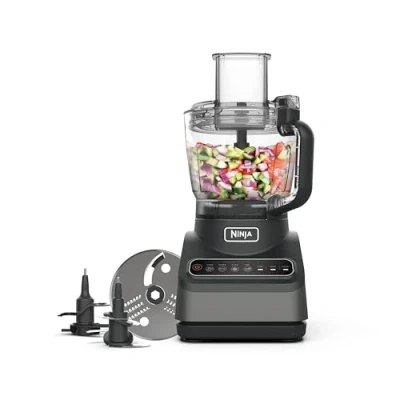Immagine di Ninja Robot da cucina, 850 W, ciotola 2,1 l, 4 programmi automatici, per frullare, tagliare, purè, miscele, 3 velocità manuali, lame tritare e impastare, lavabile in lavastoviglie, nero, BN650EU