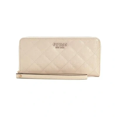 Immagine di Guess Laurel Large ZIP Around Portafoglio, Donna, Taglia: One Size, Sand