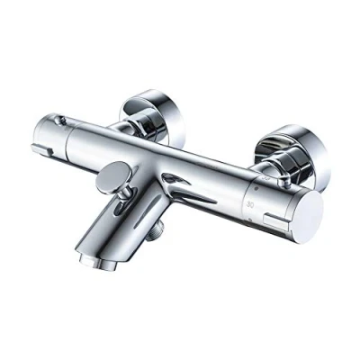 Immagine di GRIFEMA G13005 Berlin Rubinetto Miscelatore Termostatico per Doccia Vasca, Cromo, Argento