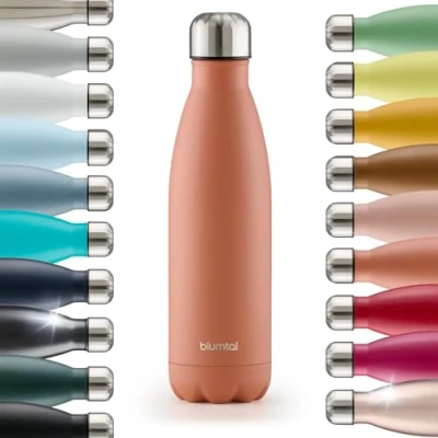 Immagine di Blumtal® borraccia termica acciaio inox Charles 750 ml senza BPA bottiglia prova di perdite, doppia parete, pesca